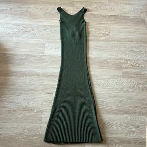 Anthropologie Olive Green Dress - Size M
